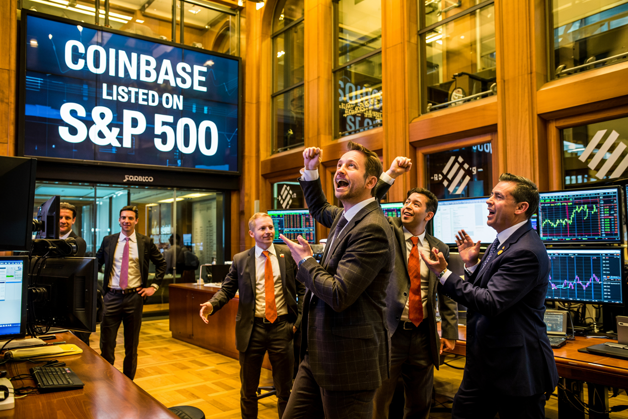 Coinbase listed on S&P 500